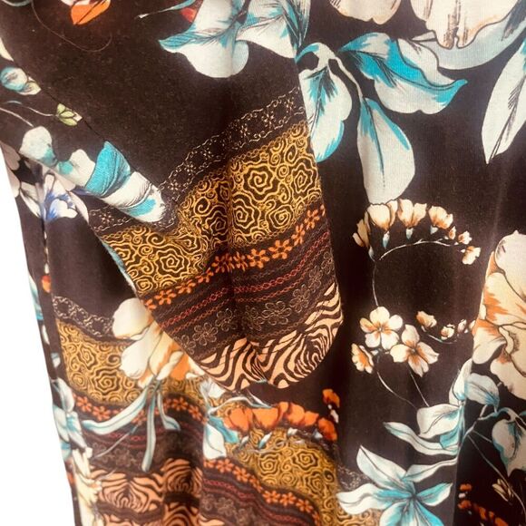 JOHNNY WAS Golden Spring Favorite Long Slv V-neck Swing Tee Bamboo Top - Picture 8 of 11